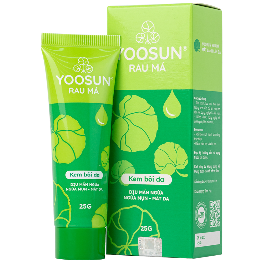 Kem bôi Yoosun Rau Má giúp dịu da, mẫn ngứa, ngừa mụn (25g)