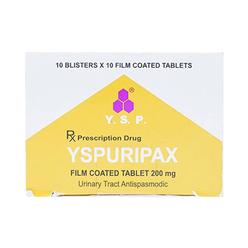 Thuốc YSPuripax giảm chứng tiểu khó, đau trên khớp mu bàng quang (10 vỉ x 10 viên) 