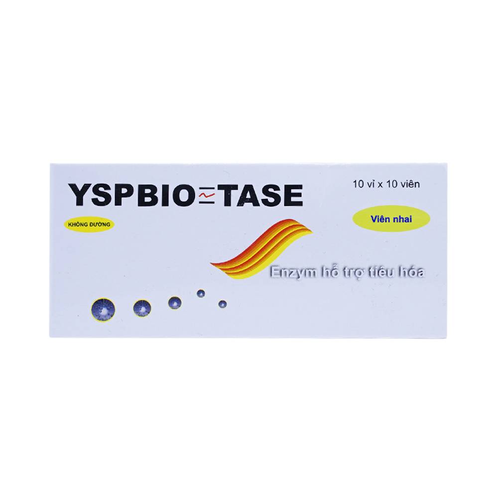 Viên nhai YSPBIO TASE YSP hỗ trợ tiêu hóa (10 vỉ x 10 viên)