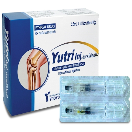 Thuốc tiêm Yutri Inj YooYoung điều trị đau trong viêm xương khớp (10 bơm tiêm x 2.5ml) 