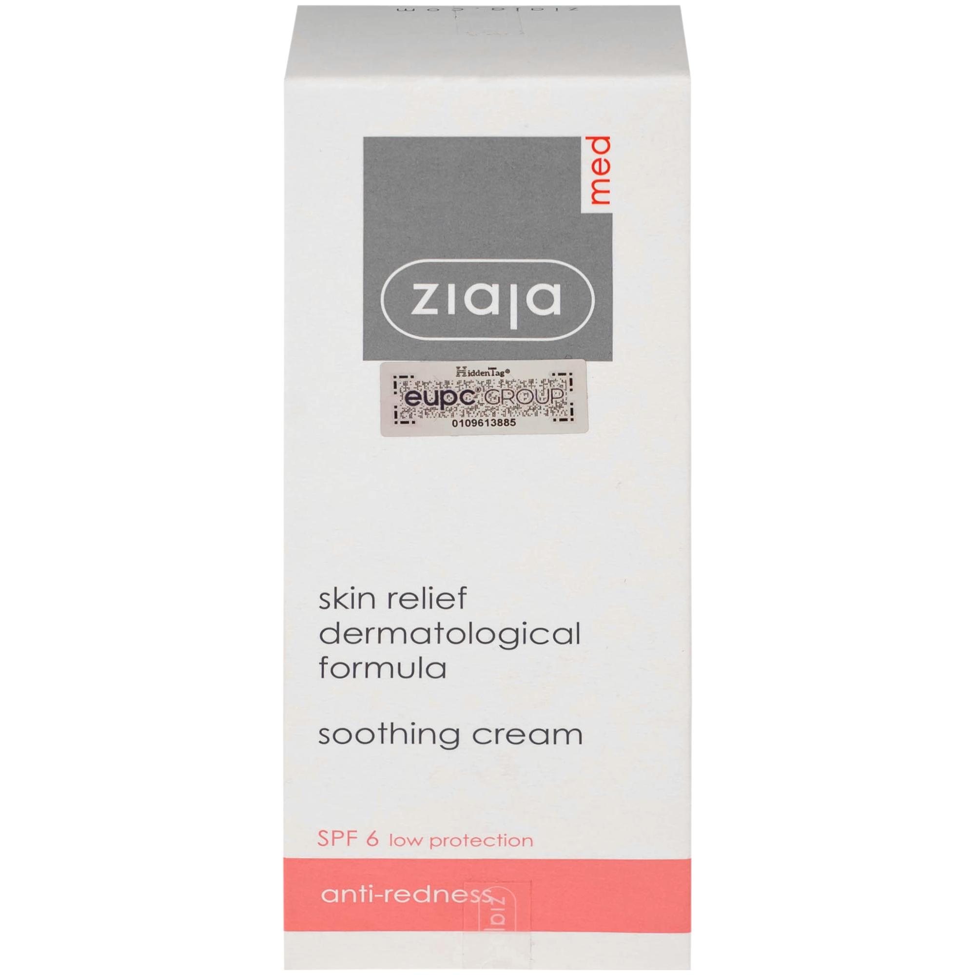 Kem bôi dịu da, giảm mẩn đỏ Ziaja Med Skin Relief Dermatological Formula Soothing Cream 50ml