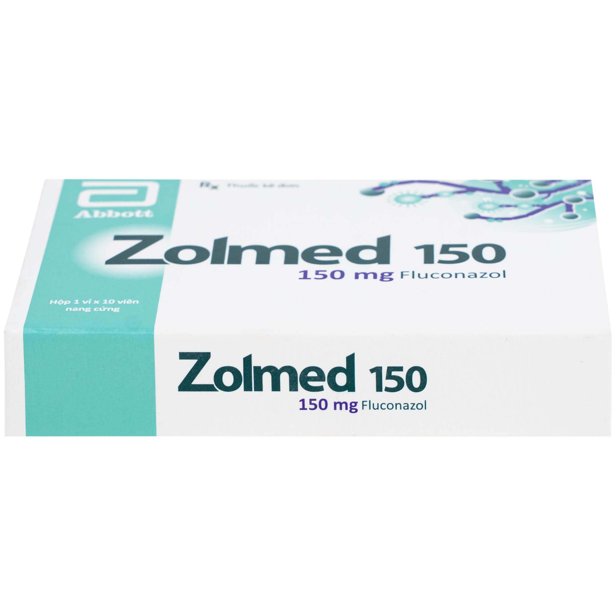 Thuốc Zolmed 150 Abbott điều trị các bệnh nhiễm nấm, dự phòng nhiễm nấm (1 vỉ x 10 viên)
