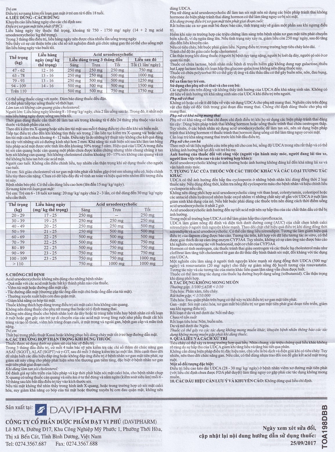 Thuốc Zuiver 300mg DaviPharm làm tan sỏi giàu cholesterol, điều trị sơ gan (3 vỉ x 10 viên)