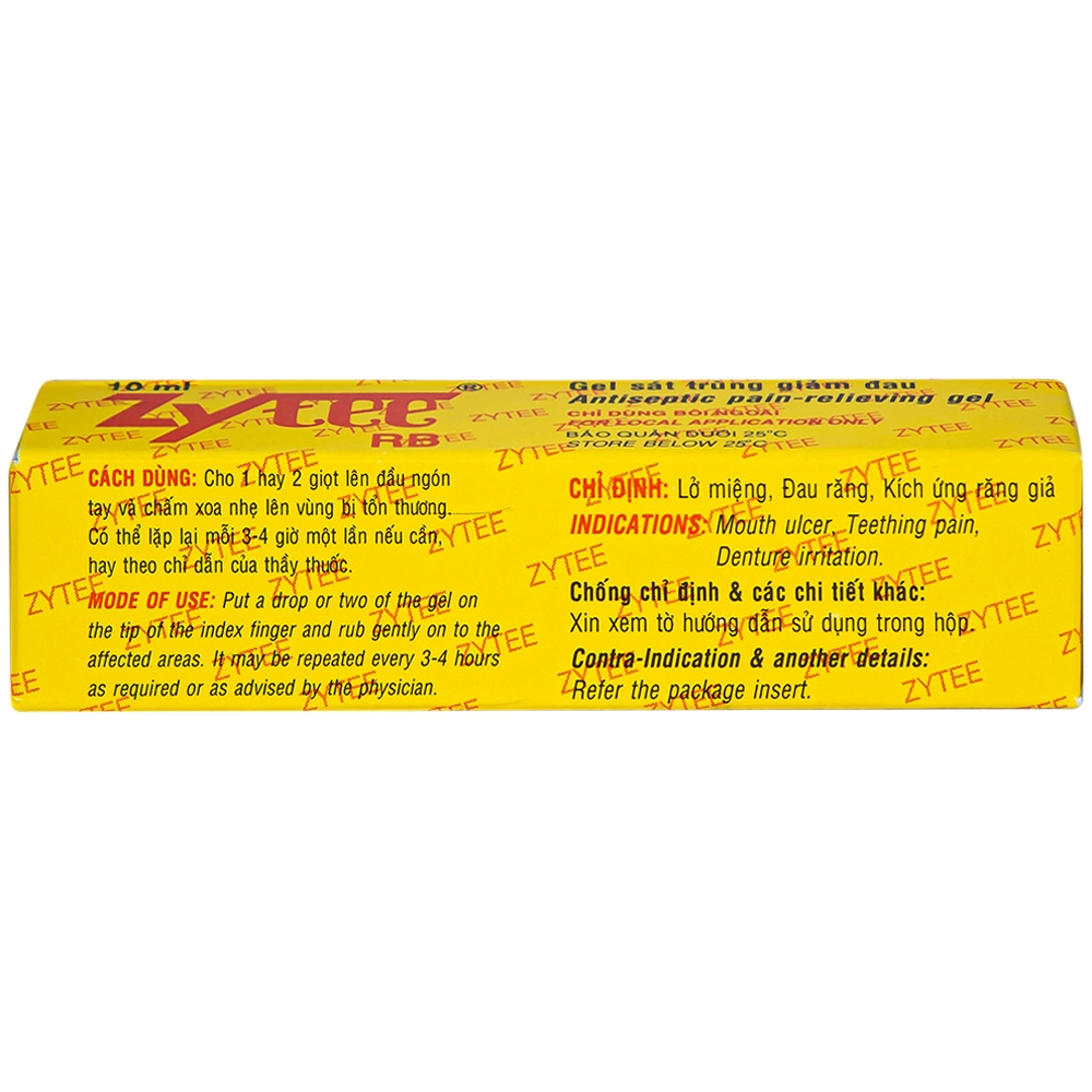Gel Zytee RB Raptakos sát trùng giảm đau (10ml)
