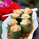 ” Bật mí” công thức nấu bí ngòi dồi thịt, cả nhà “mê tít”