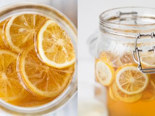 5 phút cho ly trà chanh mật ong thông cổ ngày mưa