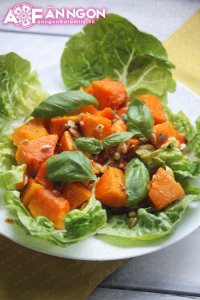 Ăn chay cực ngon với salad bí đỏ