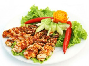 Bạch tuộc nướng sốt cay