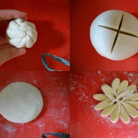 Cách làm bánh bao chay hai màu