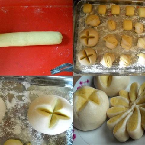 Cách làm bánh bao chay hai màu