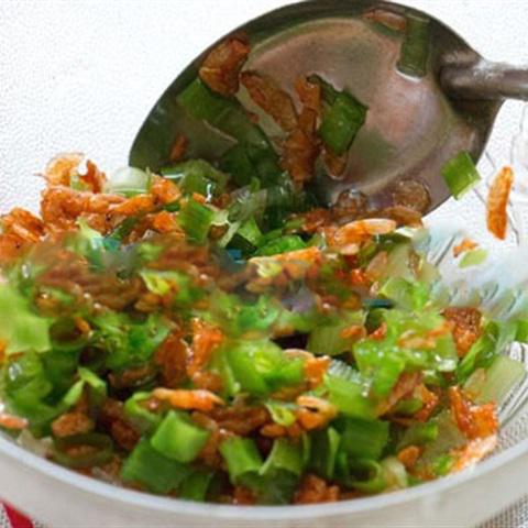 Cách làm bánh bao hấp hành ruốc tôm