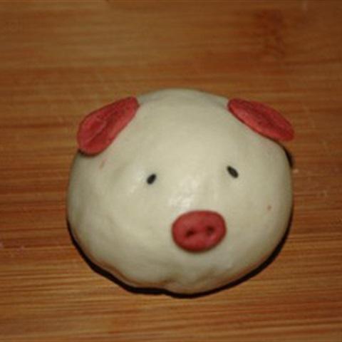 Cách làm bánh bao hình chú heo