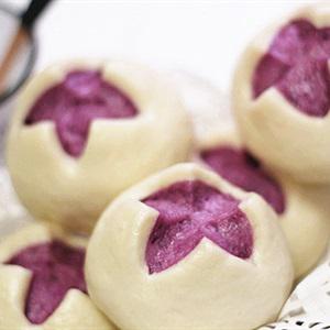 Cách làm bánh bao khoai lang tím hấp