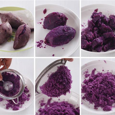 Cách làm bánh bao khoai lang tím