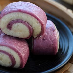 Cách làm bánh bao khoai lang tím