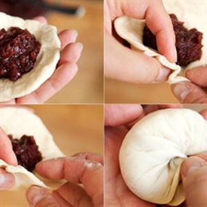 Cách làm bánh bao nhân đậu đỏ