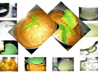 Bánh bò nướng lá dứa