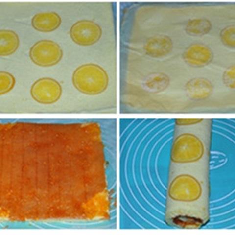 Cách làm bánh bông lan cuộn cam xốp mềm
