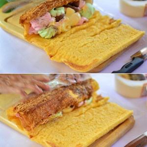 Cách làm bánh bông lan cuộn kem