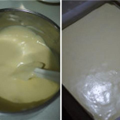 Cách làm bánh bông lan cuộn khoai