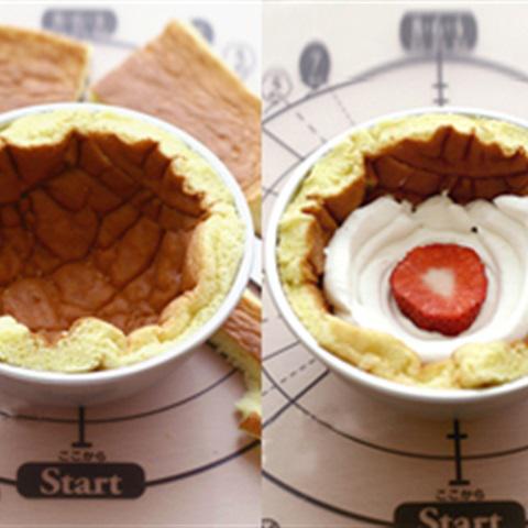 Cách làm bánh bông lan dâu tây