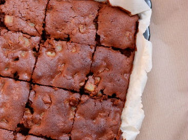 Bánh brownies nhân dứa