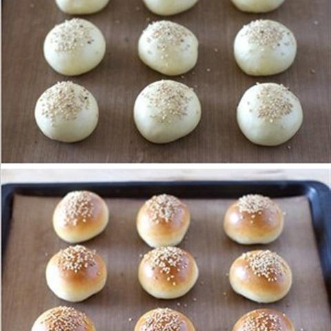 Cách làm bánh burger mini