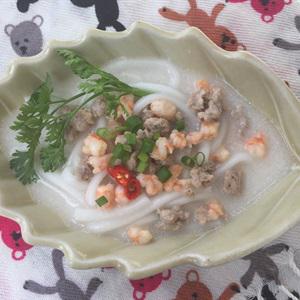 Cách làm bánh canh bột gạo nước cốt dừa