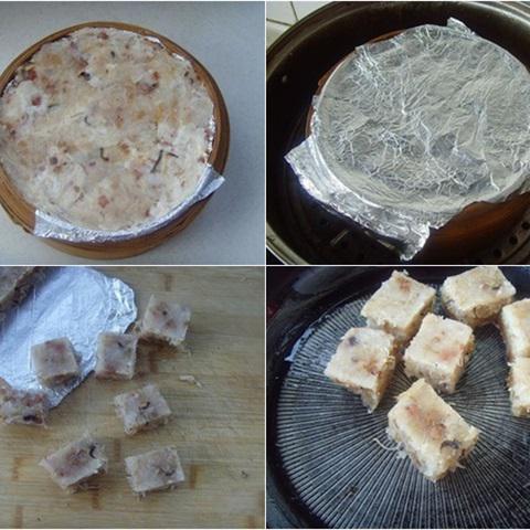 Cách làm bánh chiên củ cải