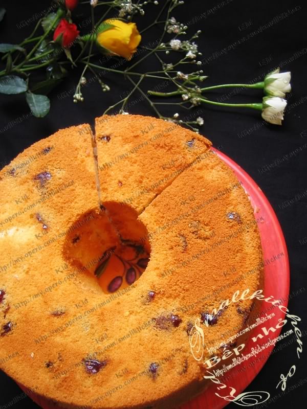 Bánh chiffon sữa chua nham lê