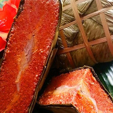 Cách làm bánh chưng gấc ngày Tết