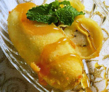 Bánh chuối chiên mật ong