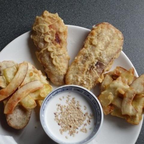 Cách làm bánh chuối dừa chiên