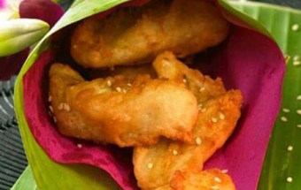 Bánh chuối gừng rán ấm áp ngày đông