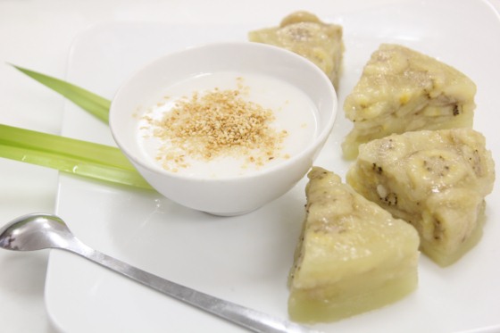 Bánh chuối hấp nước cốt dừa quyến rũ