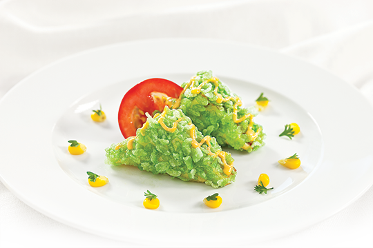 Bánh cốm patê chả lụa