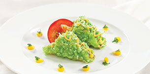 Bánh cốm patê chả lụa