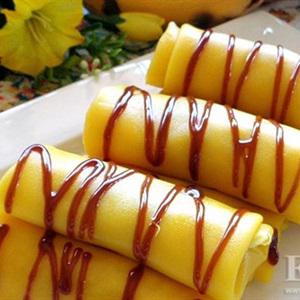 Cách làm bánh crepe chuối ngào đường