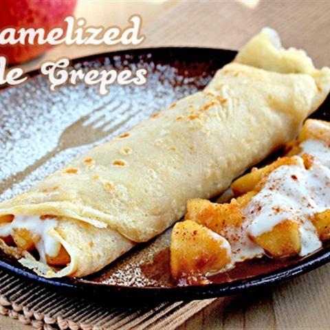 Cách làm bánh crepe táo