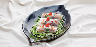 Bánh cuốn nhân cá hồi