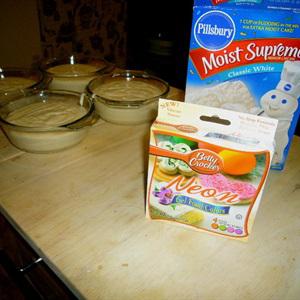 Cách làm bánh cupcake nhiều màu