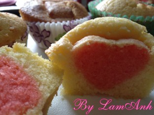 Bánh cupcake trái tim