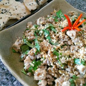 Cách làm bánh đa nướng xúc nấm đậu chay