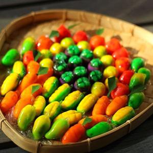 Bánh đậu xanh trái cây