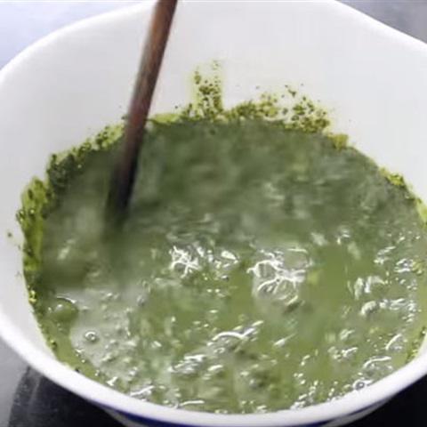 Cách làm bánh flan hương trà xanh