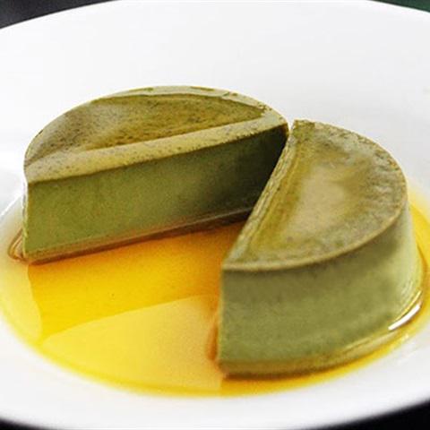Cách làm bánh flan hương trà xanh