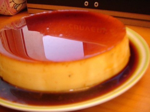 Bánh flan sầu riêng