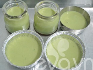 Bánh flan trà xanh