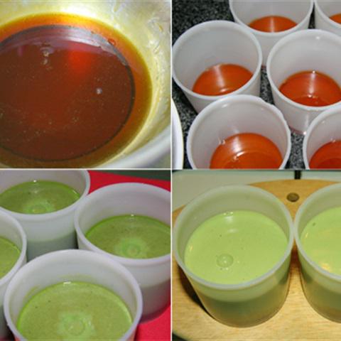 Cách làm bánh flan vị trà xanh