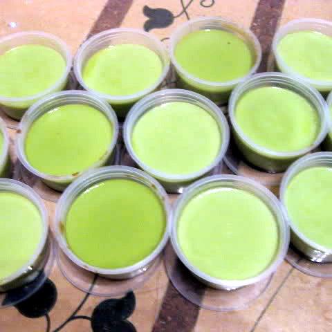 Cách làm bánh flan vị trà xanh